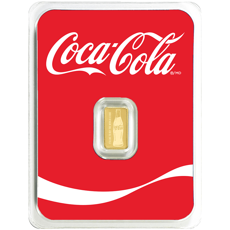 Image for 1/2 gram Coca-Cola® Classic Gold Bar from TD Precious Metals